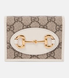 Кошелек Gucci Horsebit 1955 с кожаной отделкой Gucci, бежевый