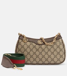 Маленькая сумка через плечо Ophidia GG Supreme Gucci, бежевый