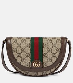 Сумка через плечо с логотипом GG Gucci, коричневый