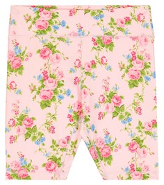Байкерские шорты из джерси с цветочным принтом Polo Ralph Lauren, разноцветный