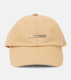 Хлопковая бейсболка La casquette Rond Jacquemus, бежевый