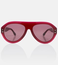 Солнцезащитные очки-авиаторы Darly Isabel Marant, красный