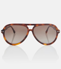 Солнцезащитные очки-авиаторы Naya Isabel Marant, коричневый