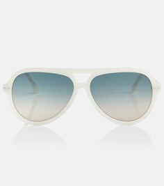 Солнцезащитные очки-авиаторы из ацетата Isabel Marant, белый