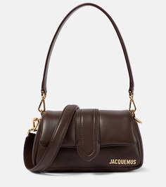 Кожаная сумка через плечо Le Petit Bambimou Jacquemus, коричневый