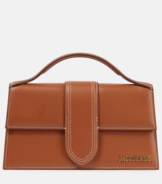 Кожаная сумка через плечо Le Grand Bambinou Jacquemus, коричневый