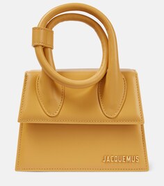 Кожаная сумка-тоут Le Chiquito Noeud Jacquemus, желтый