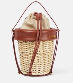 Плетеная сумка-ведро Le Panier Seau Jacquemus, коричневый