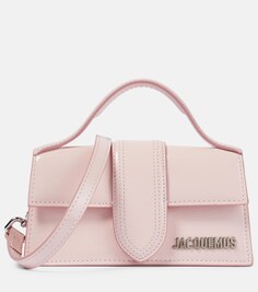 Le Bambino Маленькая кожаная сумка через плечо Jacquemus, розовый