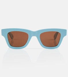 Солнцезащитные очки Les Lunettes Nocio в D-оправе Jacquemus, синий