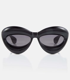 Задутые солнцезащитные очки «кошачий глаз» Loewe, синий