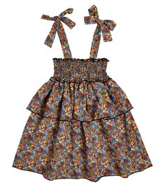 Присборенное платье Zante с цветочным принтом Suncracy, разноцветный