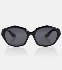 Солнцезащитные очки в шестиугольной оправе из коллаборации с Oliver Peoples Khaite, черный