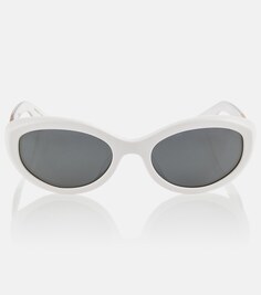 Овальные солнцезащитные очки 1969C из коллаборации с Oliver Peoples Khaite, белый