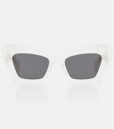 Солнцезащитные очки Anagram в оправе «кошачий глаз» Loewe, белый
