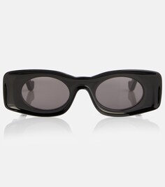 Солнцезащитные очки Paula&apos;s Ibiza прямоугольной формы Loewe, черный
