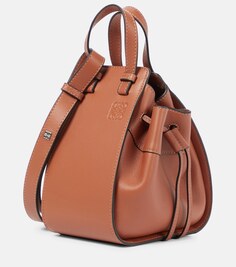 Кожаная сумка через плечо Hammock Mini Loewe, коричневый