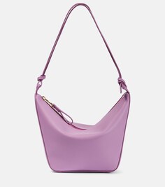 Кожаная сумка через плечо Hammock Mini Loewe, фиолетовый