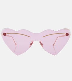 Солнцезащитные очки Paula&apos;s Ibiza в форме сердца Loewe, розовый