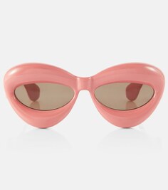 Задутые солнцезащитные очки «кошачий глаз» Loewe, розовый