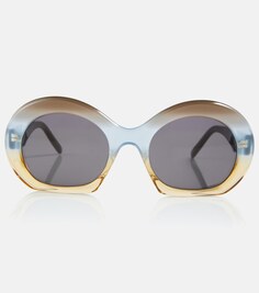 Круглые солнцезащитные очки Loewe, разноцветный