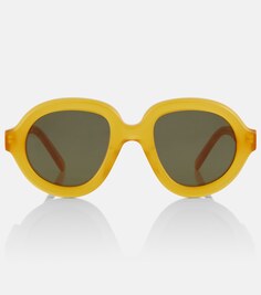 Круглые солнцезащитные очки Loewe, желтый