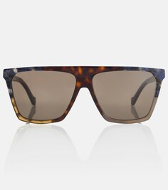 Квадратные солнцезащитные очки Loewe, коричневый
