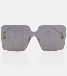 Солнцезащитные очки в квадратной оправе Loewe, серый