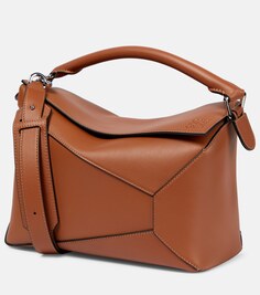 Кожаная сумка через плечо Puzzle Edge Loewe, коричневый