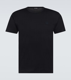 Хлопковая футболка для лица Acne Studios, черный