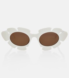 Солнцезащитные очки Paula&apos;s Ibiza в оправе «кошачий глаз» Loewe, белый