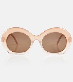Круглые солнцезащитные очки Loewe, розовый