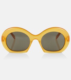 Круглые солнцезащитные очки Loewe, желтый