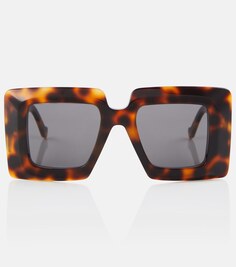Солнцезащитные очки в квадратной оправе Loewe, разноцветный