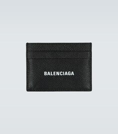 Кошелек из кожи с наличными Balenciaga, черный