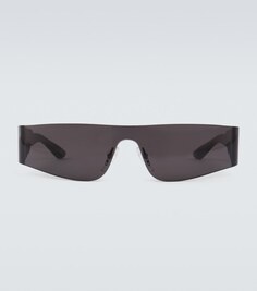 Солнцезащитные очки в прямоугольной оправе Balenciaga, черный