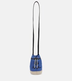 Парусиновая сумка-ведро Sailor Mini Loro Piana, синий