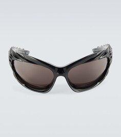 Солнцезащитные очки Extreme с логотипом Balenciaga, черный