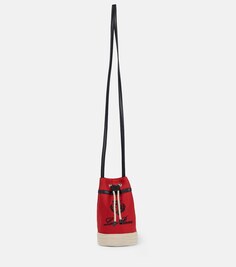 Парусиновая сумка-ведро Sailor Mini Loro Piana, красный