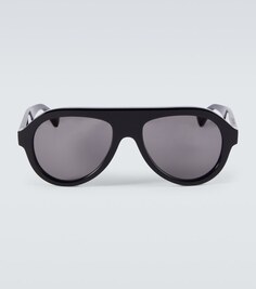 Солнцезащитные очки-авиаторы Bottega Veneta, черный