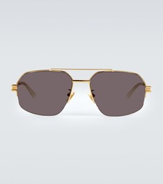 Солнцезащитные очки-авиаторы Bonds Bottega Veneta, разноцветный