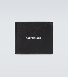 Кошелек для монет Cash Square в сложенном виде Balenciaga, черный