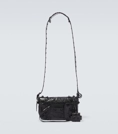 Кожаная сумка через плечо Le Cagole XS Balenciaga, черный