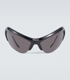 Солнцезащитные очки Wire Cat Balenciaga, черный