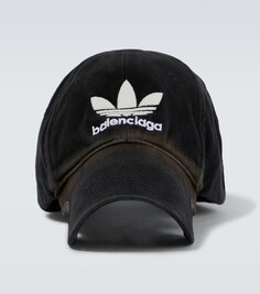 Бейсболка из коллаборации с Adidas и логотипом Balenciaga, черный