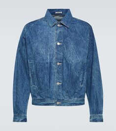 Джинсовая куртка-блузон Auralee, синий