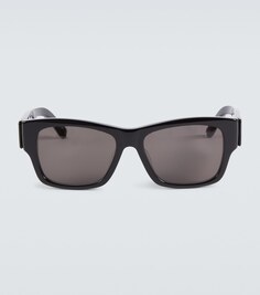 Солнцезащитные очки прямоугольной формы Balenciaga, черный
