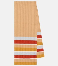 Полосатый кашемировый шарф Loro Piana, разноцветный