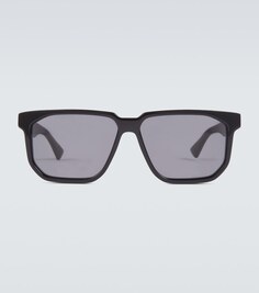 Квадратные солнцезащитные очки Bottega Veneta, черный