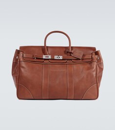 Кожаная спортивная сумка Brunello Cucinelli, коричневый